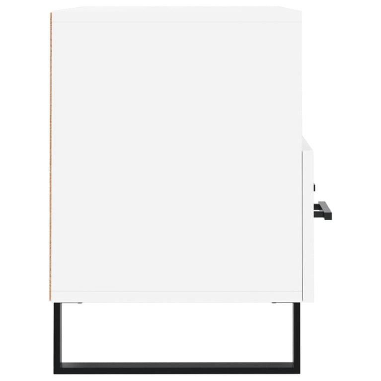Tv-meubel 80x36x50 cm bewerkt hout wit MeubelReus