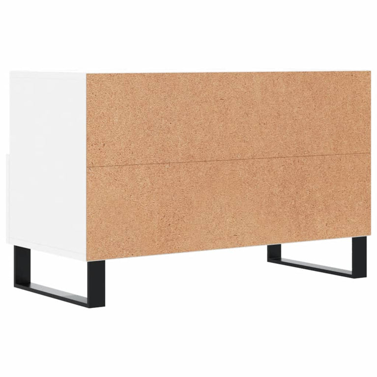 Tv-meubel 80x36x50 cm bewerkt hout wit MeubelReus