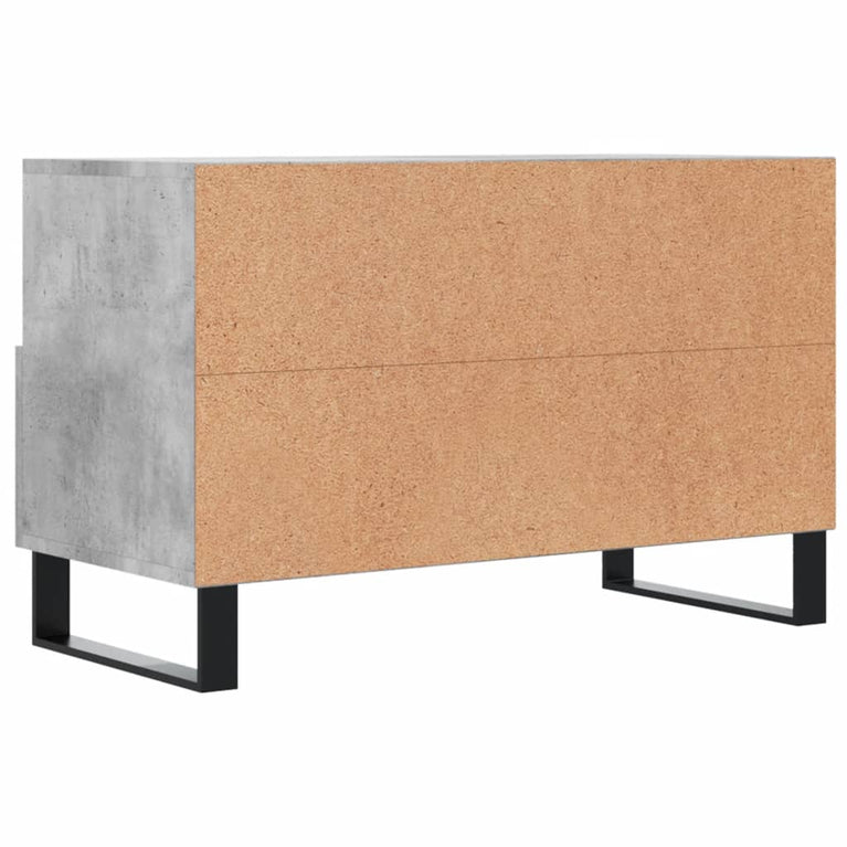 Tv-meubel 80x36x50 cm bewerkt hout betongrijs MeubelReus