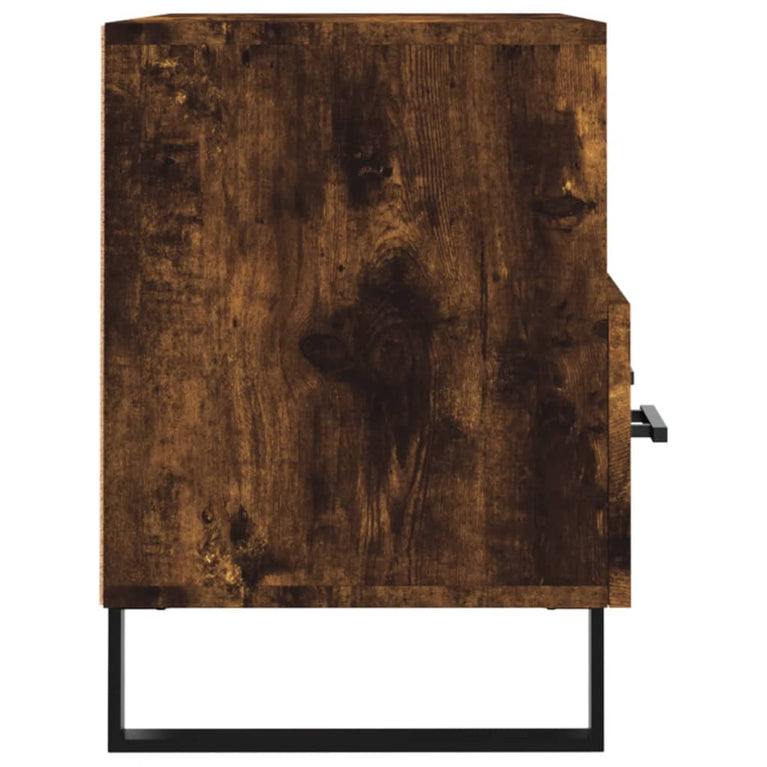 Tv-meubel 80x36x50 cm bewerkt hout gerookt eikenkleurig MeubelReus