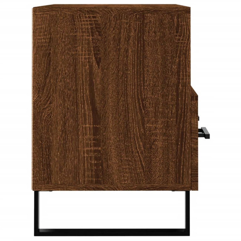 Tv-meubel 80x36x50 cm bewerkt hout bruin eikenkleur MeubelReus