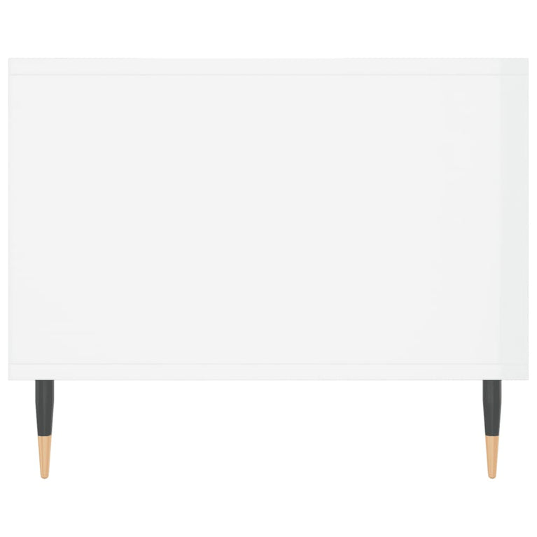 Salontafel 102x50x40 cm bewerkt hout hoogglans wit MeubelReus