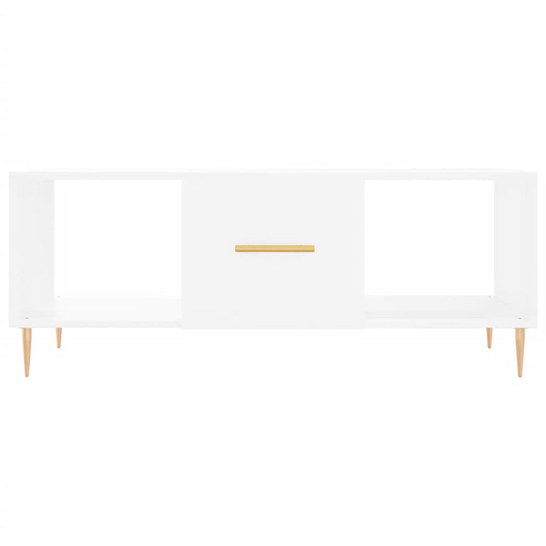 Salontafel 102x50x40 cm bewerkt hout wit MeubelReus