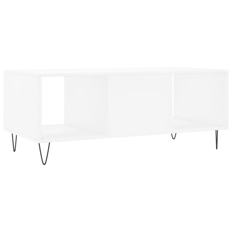 Salontafel 102x50x40 cm bewerkt hout wit MeubelReus