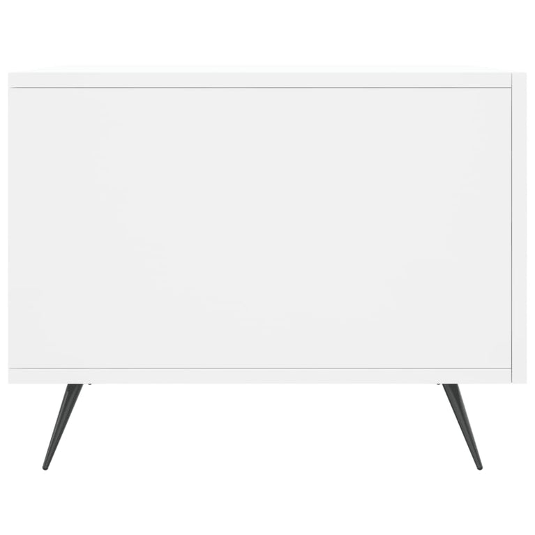 Salontafel 50x50x40 cm bewerkt hout wit MeubelReus