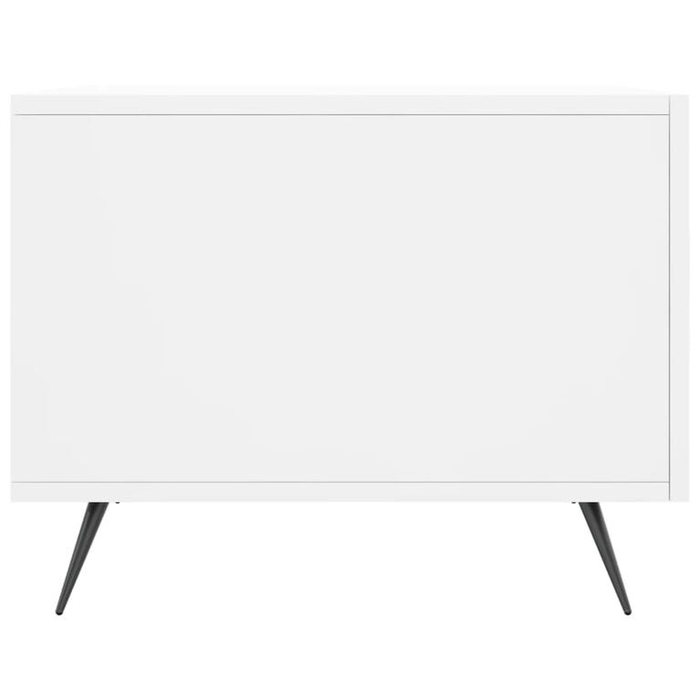 Salontafels 2 st 50x50x40 cm bewerkt hout wit MeubelReus