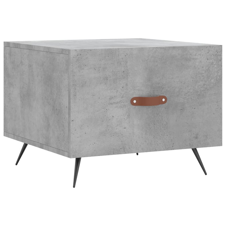 Salontafels 2 st 50x50x40 cm bewerkt hout betongrijs MeubelReus