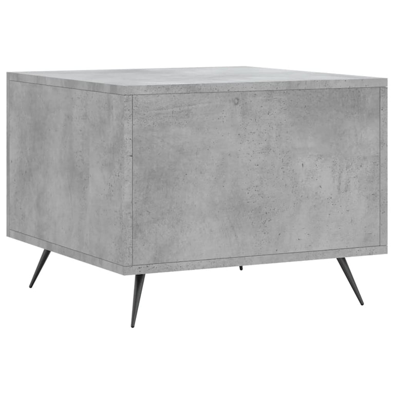 Salontafels 2 st 50x50x40 cm bewerkt hout betongrijs MeubelReus