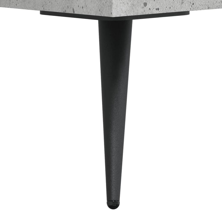 Salontafels 2 st 50x50x40 cm bewerkt hout betongrijs MeubelReus