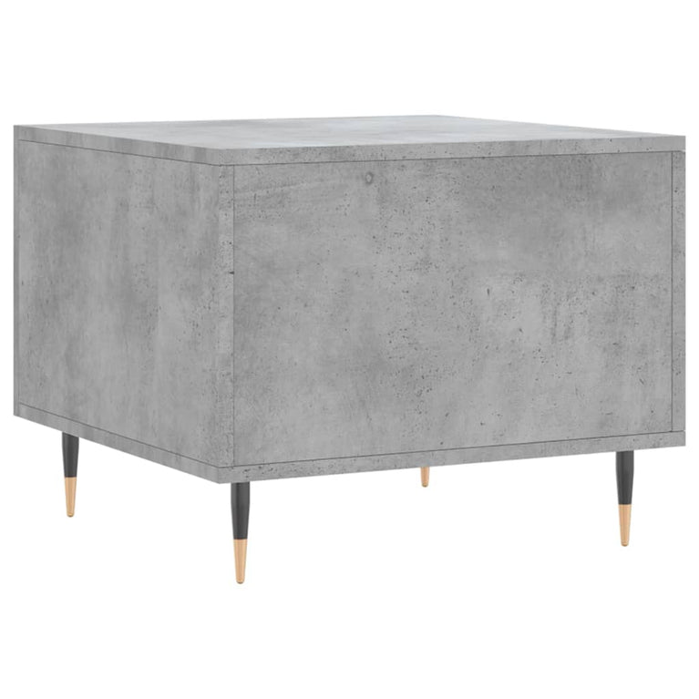 Salontafels 2 st 50x50x40 cm bewerkt hout betongrijs MeubelReus