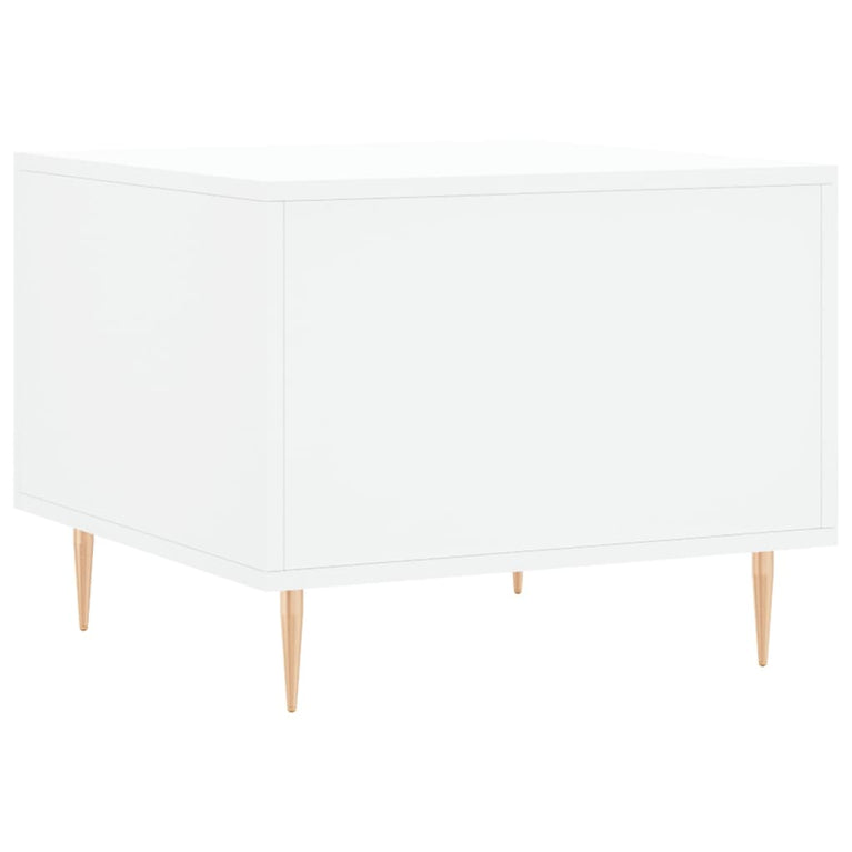 Salontafels 2 st 50x50x40 cm bewerkt hout wit MeubelReus