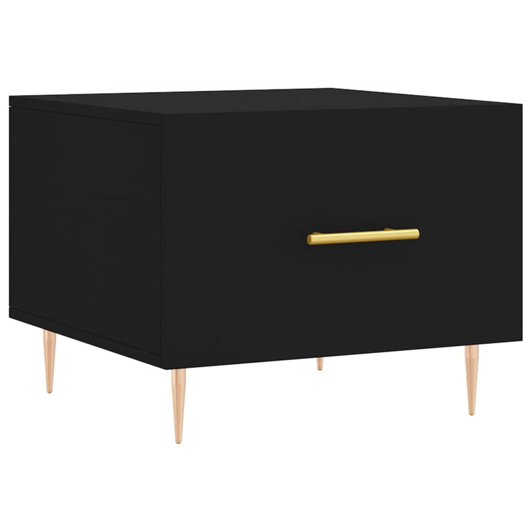 Salontafel 50x50x40 cm bewerkt hout zwart MeubelReus