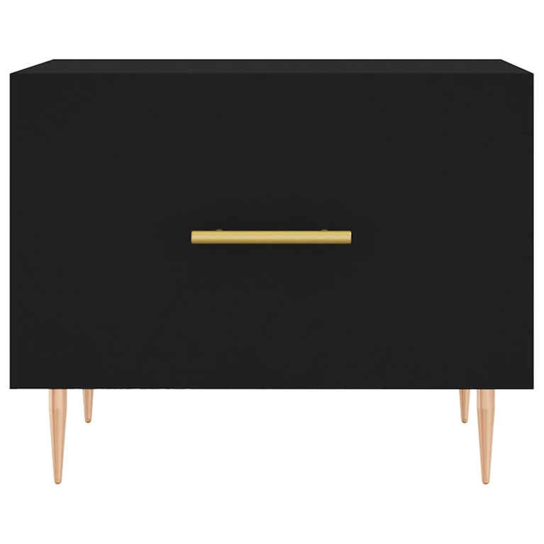 Salontafel 50x50x40 cm bewerkt hout zwart MeubelReus