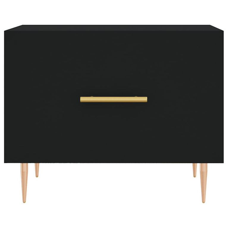 Salontafels 2 st 50x50x40 cm bewerkt hout zwart MeubelReus