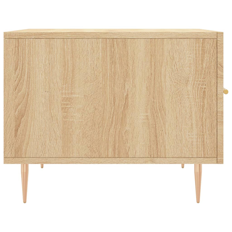 Salontafels 2 st 50x50x40 cm bewerkt hout sonoma eikenkleurig MeubelReus