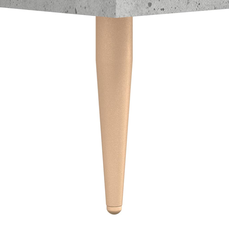 Salontafels 2 st 50x50x40 cm bewerkt hout betongrijs MeubelReus