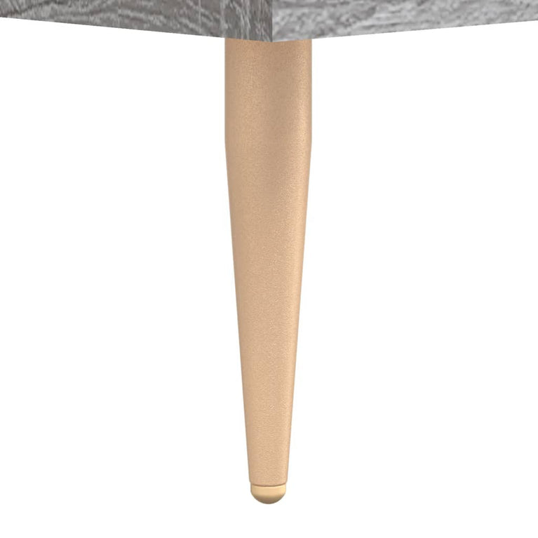 Salontafel 50x50x40 cm bewerkt hout grijs sonoma eiken MeubelReus