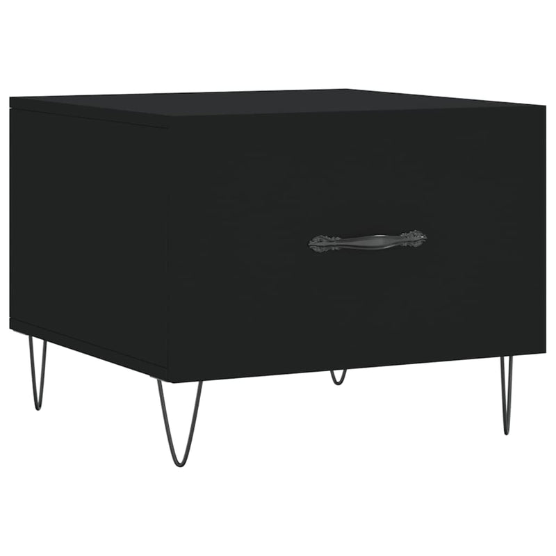 Salontafel 50x50x40 cm bewerkt hout zwart MeubelReus
