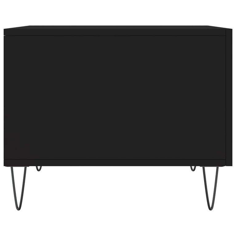 Salontafel 50x50x40 cm bewerkt hout zwart MeubelReus