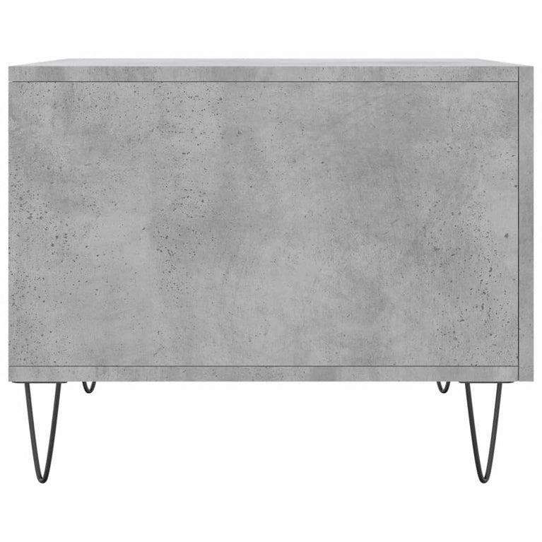 Salontafels 2 st 50x50x40 cm bewerkt hout betongrijs MeubelReus
