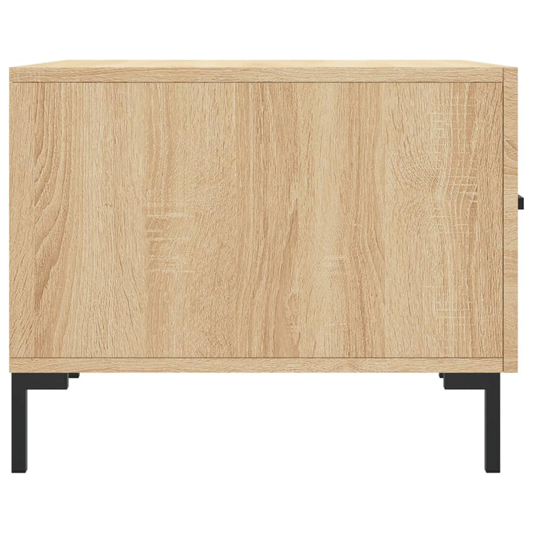 Salontafels 2 st 50x50x40 cm bewerkt hout sonoma eikenkleurig MeubelReus
