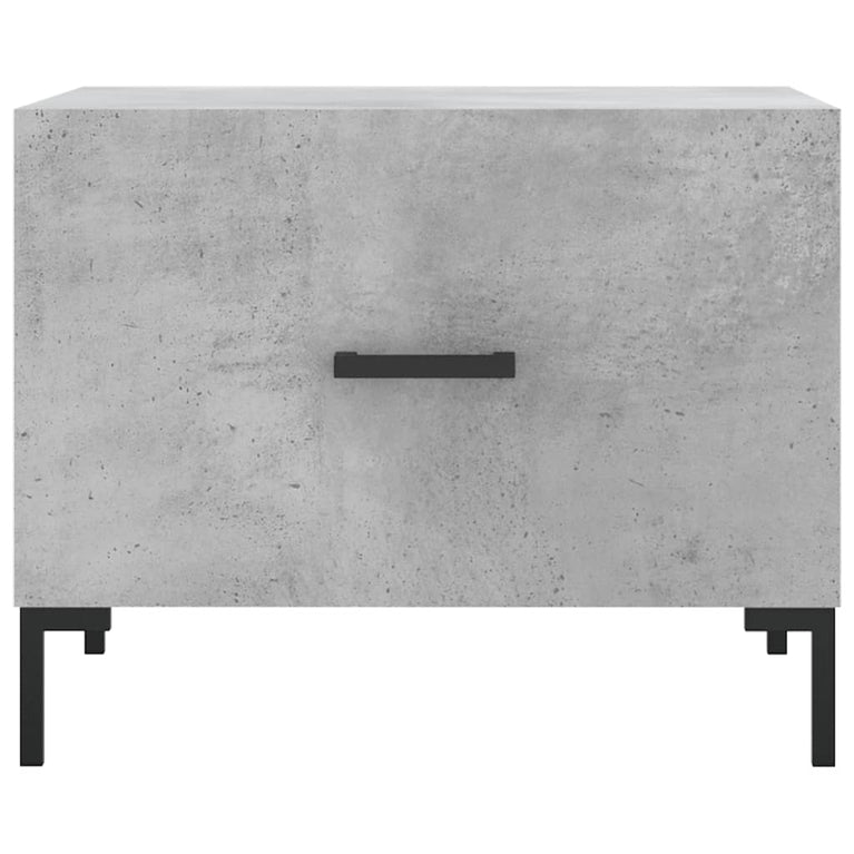 Salontafel 50x50x40 cm bewerkt hout betongrijs MeubelReus