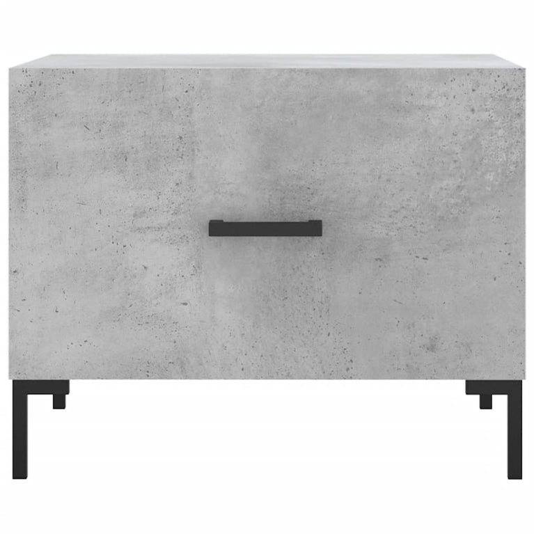 Salontafels 2 st 50x50x40 cm bewerkt hout betongrijs MeubelReus
