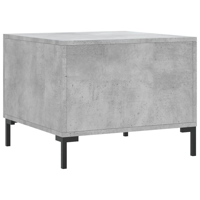 Salontafels 2 st 50x50x40 cm bewerkt hout betongrijs MeubelReus