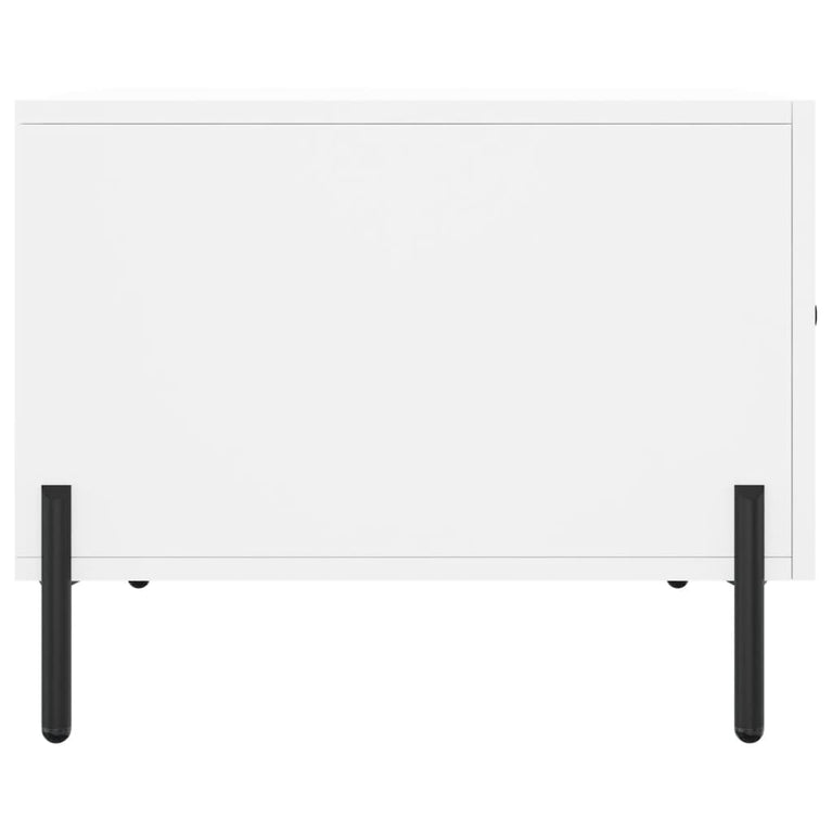 Salontafels 2 st 50x50x40 cm bewerkt hout wit MeubelReus