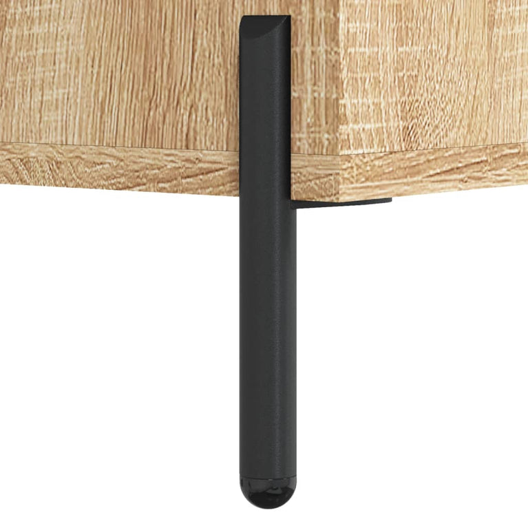 Salontafel 50x50x35 cm bewerkt hout sonoma eikenkleurig MeubelReus