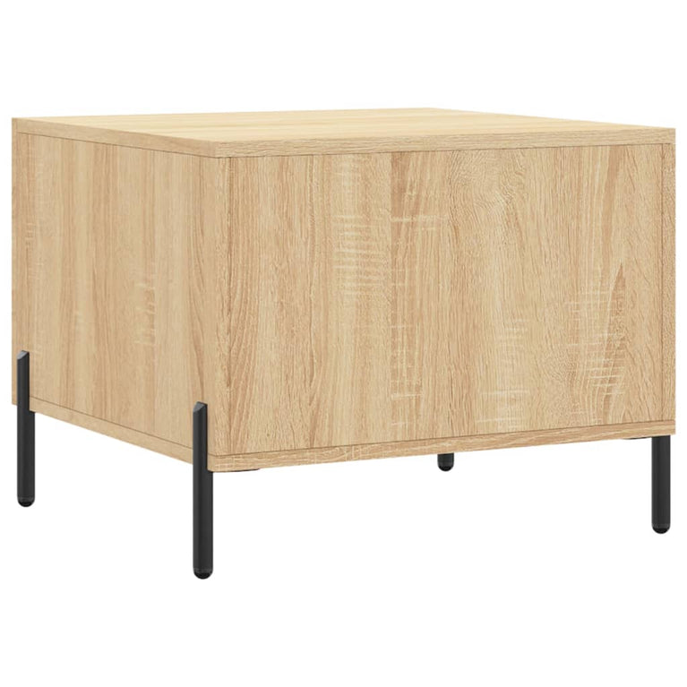 Salontafels 2 st 50x50x40 cm bewerkt hout sonoma eikenkleurig MeubelReus