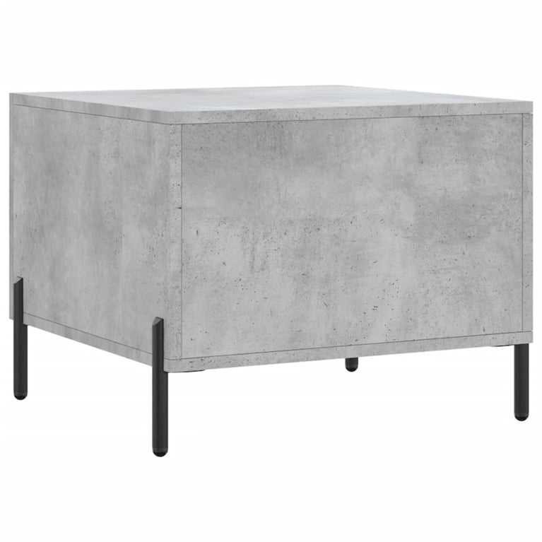 Salontafels 2 st 50x50x40 cm bewerkt hout betongrijs MeubelReus