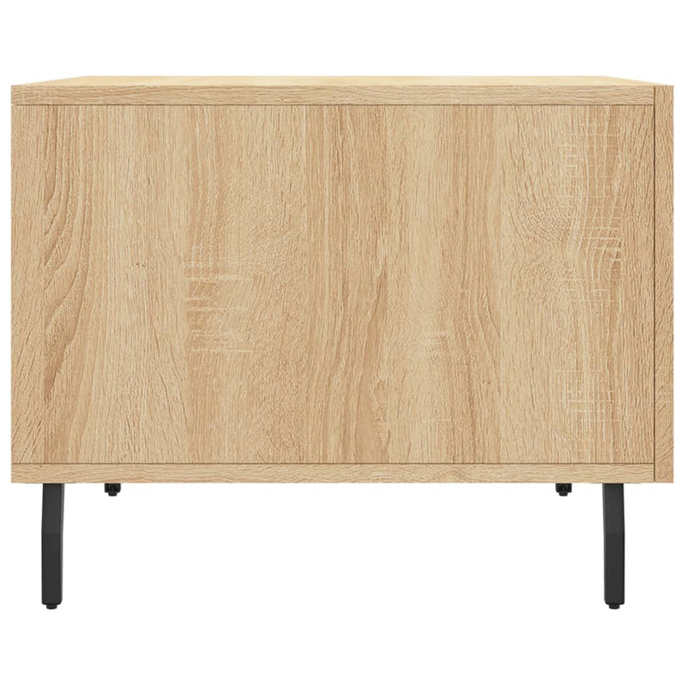 Salontafels 2 st 50x50x40 cm bewerkt hout sonoma eikenkleurig MeubelReus