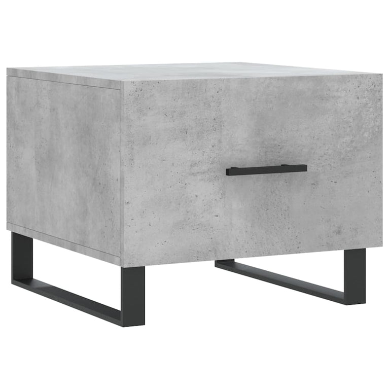 Salontafels 2 st 50x50x40 cm bewerkt hout betongrijs MeubelReus