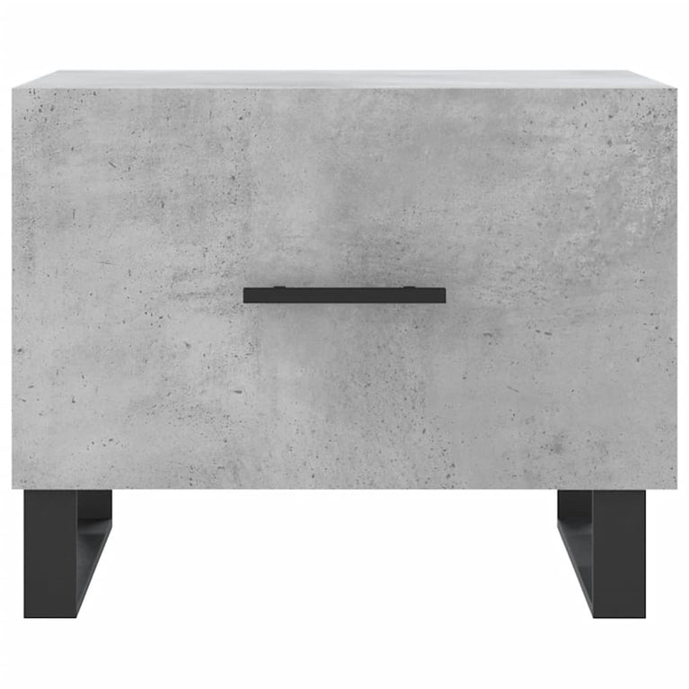 Salontafels 2 st 50x50x40 cm bewerkt hout betongrijs MeubelReus
