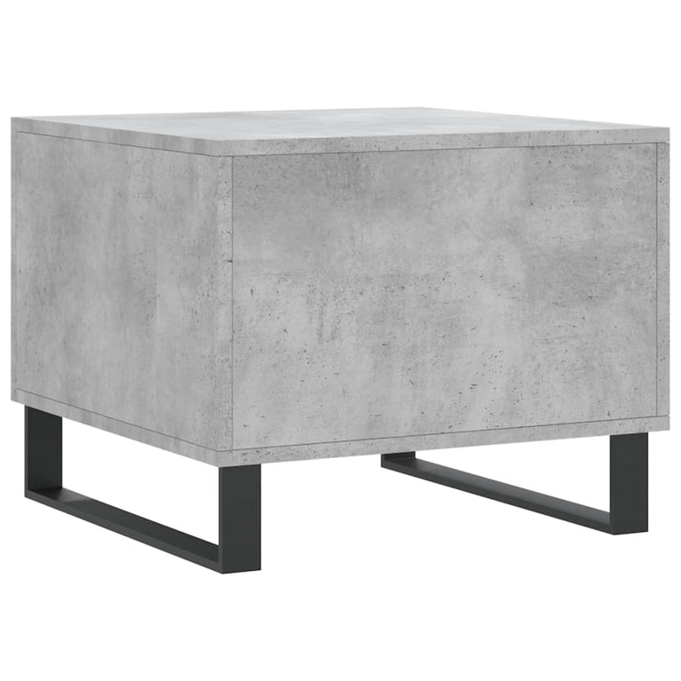 Salontafels 2 st 50x50x40 cm bewerkt hout betongrijs MeubelReus