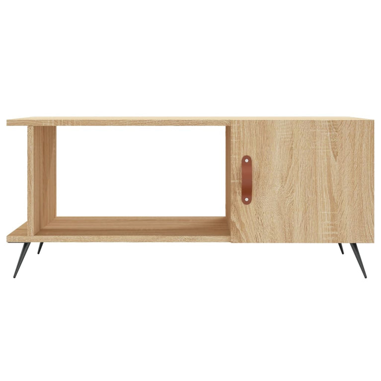 Salontafel 90x50x40 cm bewerkt hout sonoma eikenkleurig MeubelReus