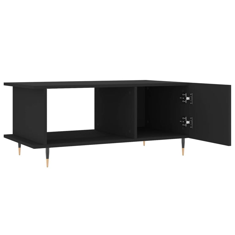 Salontafel 90x50x40 cm bewerkt hout zwart MeubelReus
