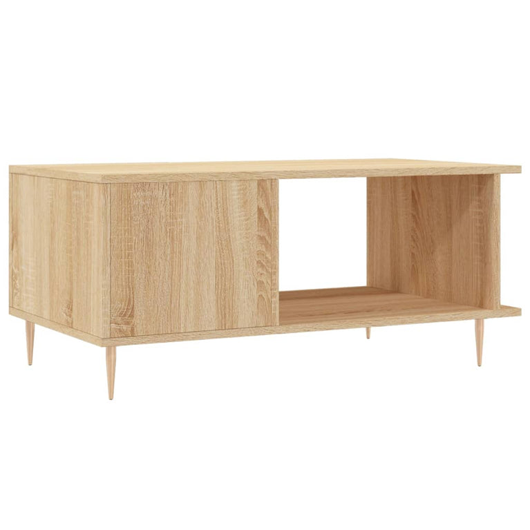 Salontafel 90x50x40 cm bewerkt hout sonoma eikenkleurig MeubelReus
