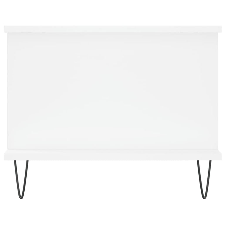 Salontafel 90x50x40 cm bewerkt hout wit MeubelReus