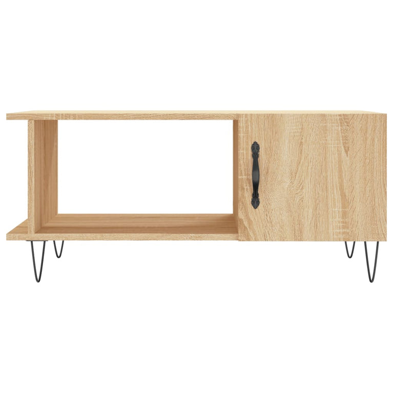 Salontafel 90x50x40 cm bewerkt hout sonoma eikenkleurig MeubelReus