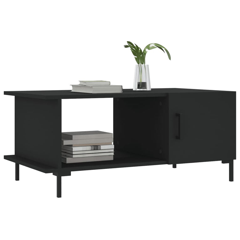 Salontafel 90x50x40 cm bewerkt hout zwart MeubelReus
