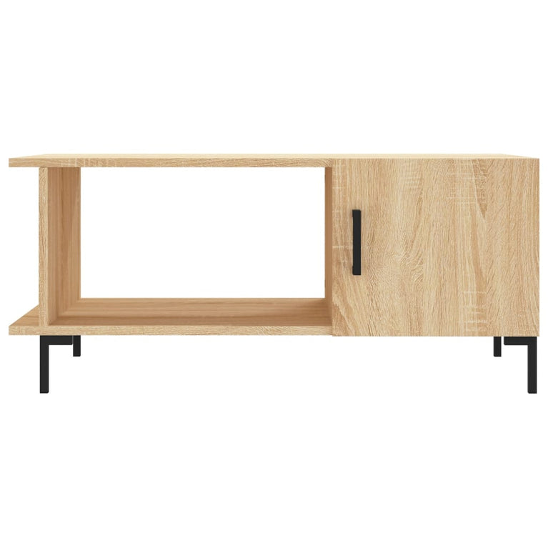 Salontafel 90x50x40 cm bewerkt hout sonoma eikenkleurig MeubelReus