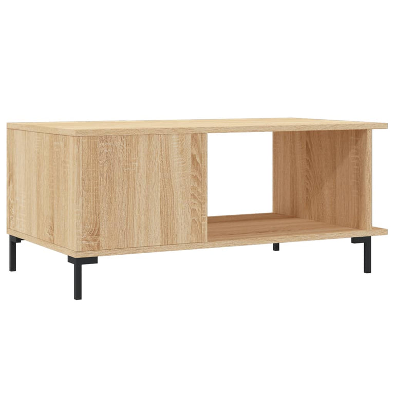 Salontafel 90x50x40 cm bewerkt hout sonoma eikenkleurig MeubelReus
