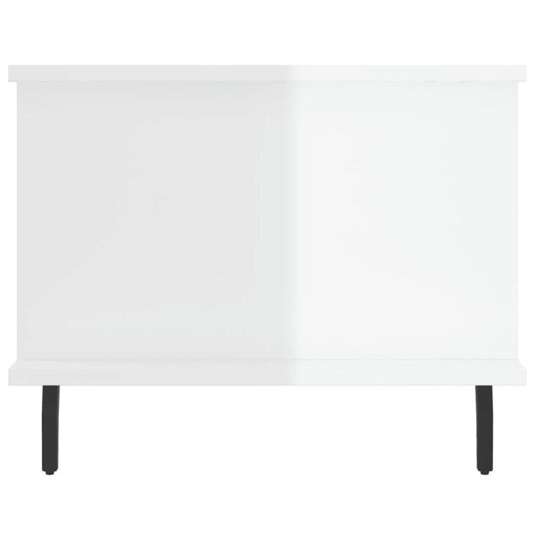 Salontafel 90x50x40 cm bewerkt hout hoogglans wit MeubelReus