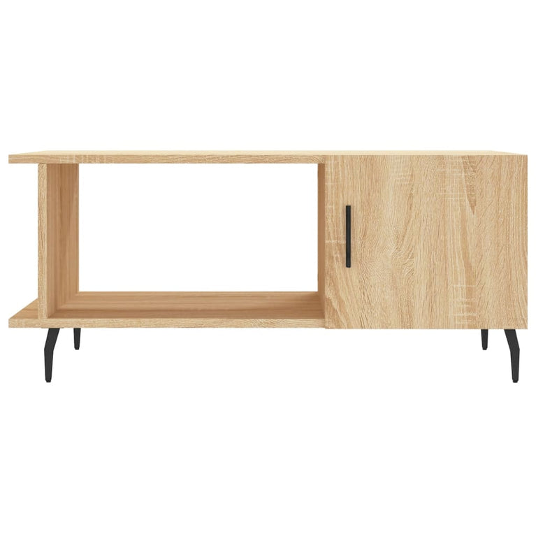 Salontafel 90x50x40 cm bewerkt hout sonoma eikenkleurig MeubelReus