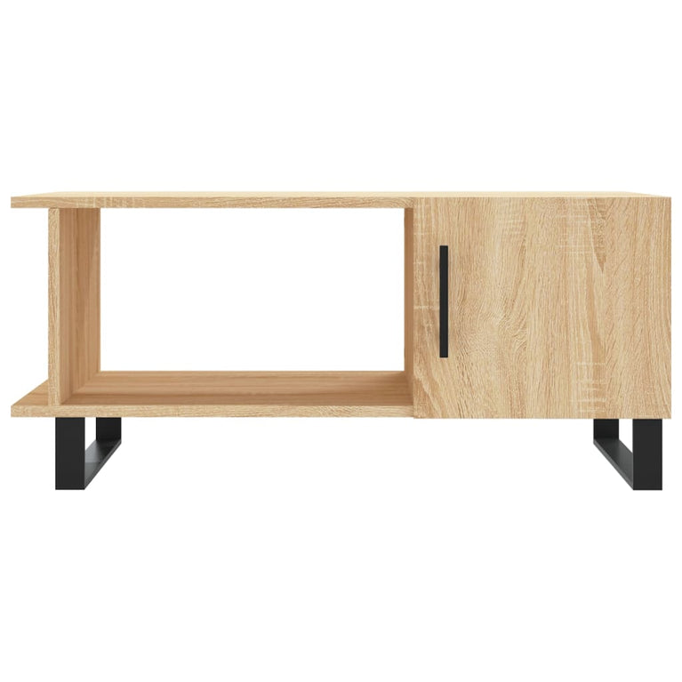 Salontafel 90x50x40 cm bewerkt hout sonoma eikenkleurig MeubelReus