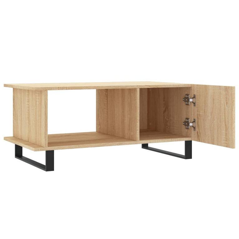 Salontafel 90x50x40 cm bewerkt hout sonoma eikenkleurig MeubelReus