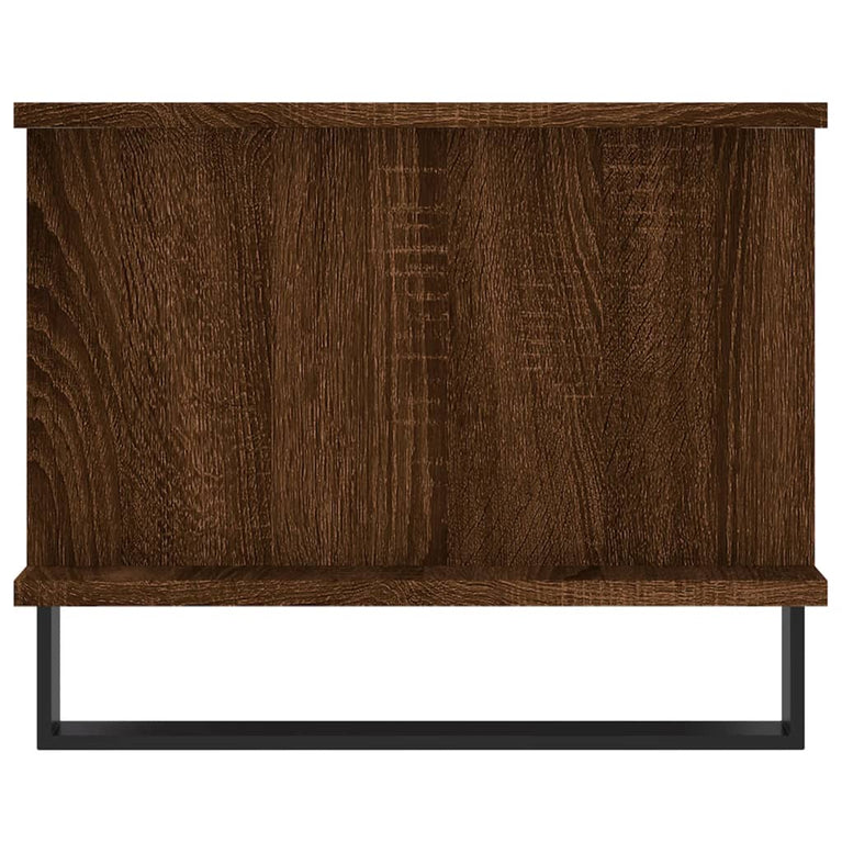 Salontafel 90x50x40 cm bewerkt hout bruin eikenkleur MeubelReus