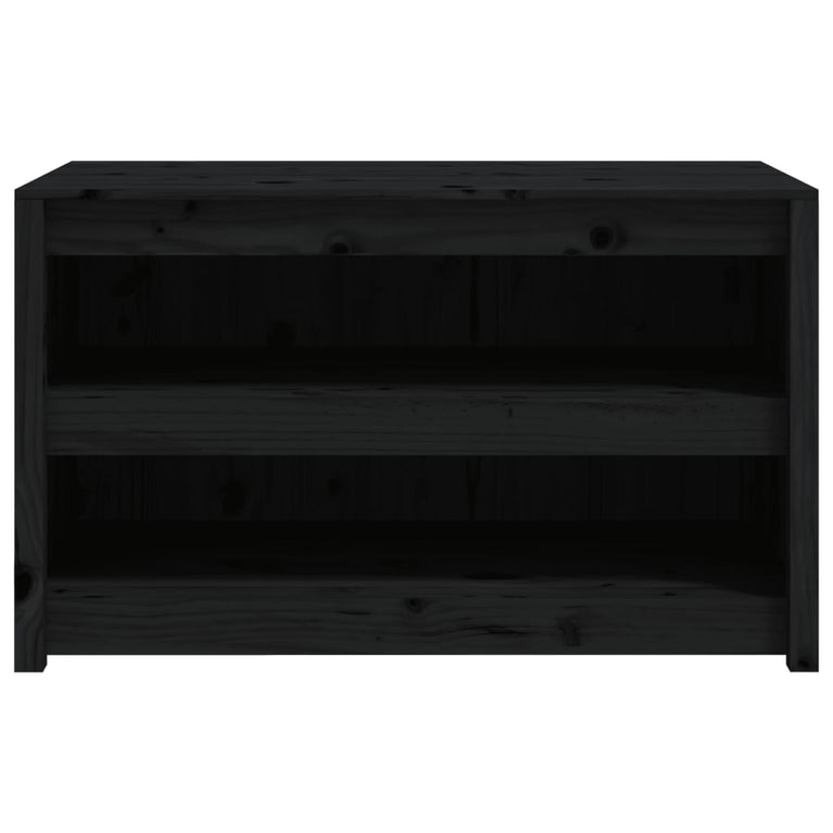 Keukenkast voor buiten 106x55x64 cm massief grenenhout zwart MeubelReus